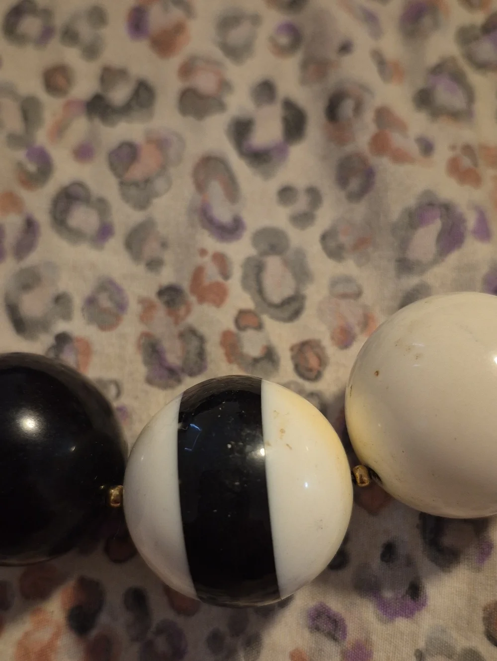 Kate Spade Black and White Chunky Bead Necklace